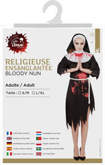 Déguisement Nonne Zombie Adulte / Costume Bonne soeur Religieuse Ensanglantée / La Maison Du Déguisement