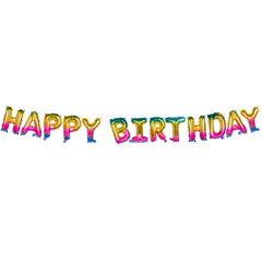 Guirlande de ballons Happy Birthday / Ballons Happy Birthday / La Maison Du Déguisement