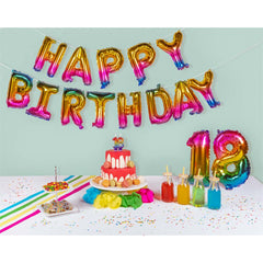 Guirlande de ballons Happy Birthday / Ballons Happy Birthday / La Maison Du Déguisement
