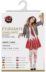 Déguisement Etudiante Zombie Adulte / Costume Ecolière sanglante Halloween Femme / La Maison Du Déguisement