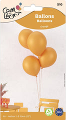 Ballons métallisés Orange / Ballons en latex Orange / La Maison du Déguisement