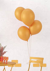 Ballons métallisés Orange / Ballons en latex Orange / La Maison du Déguisement