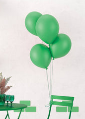 Ballons métallisés Vert / Ballons en latex Vert / La Maison du Déguisement