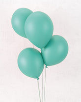 Lot De 10 Ballons Métallisés Turquoise / Ballons en Latex Turquoise / La Maison Du Déguisement