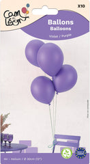 Ballons métallisés Violet / Ballons en latex Violet / La Maison du Déguisement