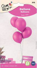 Ballons métallisés Rose / Ballons en latex Rose / La Maison du Déguisement