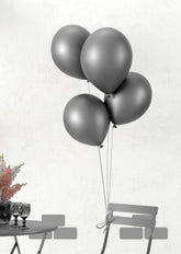 Ballons métallisés Argent / Ballons en latex Argent / La Maison du Déguisement