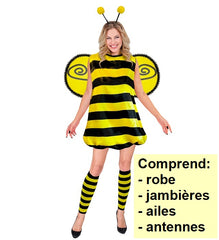Déguisement Abeille Adulte / Costume Robe Abeille Femme / La Maison Du Déguisement