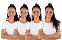 Strass Autocollant Pour Le Visage Argent 3 / Paillettes Autocollantes Argent 3 / La Maison Du Déguisement