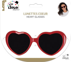 Lunettes Cœur Rouges / Lunettes Coeurs Lolita Rouge / La Maison du Déguisement
