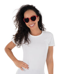 Lunettes Cœur Rouges / Lunettes Coeurs Lolita Rouge / La Maison du Déguisement