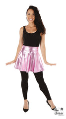 Jupe Disco Année 80 Rose / Minijupe Shiny Disco Rose / La Maison Du Déguisement