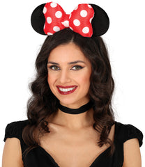 Serre-Tête Nœud Papillon Souris / Diadème Minnie / Oreilles Minnie / La Maison Du Déguisement