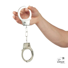 Menottes en métal / Menottes de Police / Paire de menottes métalliques / La Maison Du Déguisement