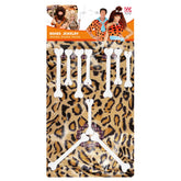 Set Cro magnon / Collier Os / Ensemble Bijoux Os Collier, Bracelet et Boucle d’Oreille / Collier Homme des cavernes, Cro-Magnon / La Maison Du Déguisement