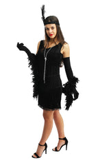Déguisement Robe Charleston Noir / Costume Charleston Année 20s noir / La Maison Du Déguisement