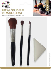 Set Pinceaux de Maquillage avec éponges / Kit Pinceaux de Maquillage avec éponges / La Maison Du Déguisement