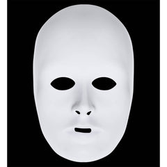 Masque Neutre Blanc Luxe à peindre / La Maison Du déguisement