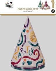 Chapeaux Pointu Carton Multicolore / 6 Chapeaux Pointu Carton Multicolore / La Maison Du Déguisement