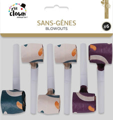 Sans-gênes colorés / 6 Sifflets Sans Gêne / La Maison Du Déguisement