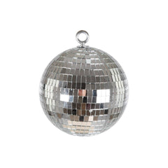 Boule à Facettes Miroir Argent 15 cm / Boule Disco Argent 15 cm / La Maison du Déguisement