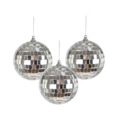 Set 3 Boules Disco Argent 8 cm / Kit 3 Boules Disco / La Maison Du déguisement