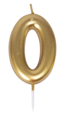 Bougie Anniversaire Chiffre 0 Doré / La Maison Du Déguisement
