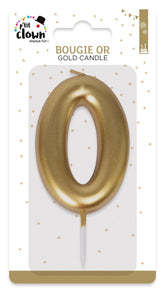 Bougie Anniversaire Chiffre 0 Doré / La Maison Du Déguisement