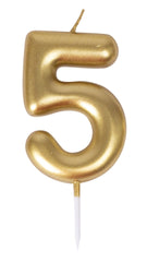 Bougie Anniversaire Chiffre 5 Doré / La Maison Du Déguisement