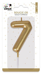 Bougie Anniversaire Chiffre 7 Doré / La Maison Du Déguisement