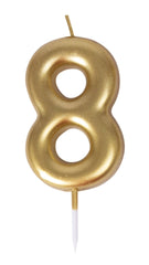 Bougie Anniversaire Chiffre 8 Doré / La Maison Du Déguisement