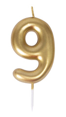 Bougie Anniversaire Chiffre 9 Doré / La Maison Du Déguisement