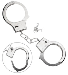 Menottes en métal / Menottes de Police / Paire de menottes métalliques / La Maison Du Déguisement