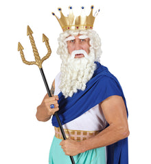 Trident de Poséidon / Fourche en spirale dorée / La maison du Déguisement