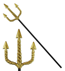 Trident de Poséidon / Fourche en spirale dorée / La maison du Déguisement
