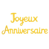 Guirlande de ballons Joyeux Anniversaire / Ballon aluminium Joyeux Anniversaire / La Maison Du Déguisement