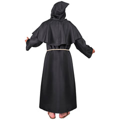 Déguisement Moine Templier Noir / Costume Moine Sombre / La Maison Du Déguisement