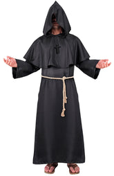 Déguisement Moine Templier Noir / Costume Moine Sombre / La Maison Du Déguisement