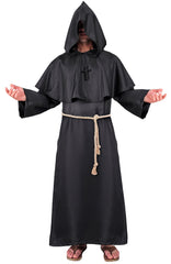 Déguisement Moine Templier Noir / Costume Moine Sombre / La Maison Du Déguisement