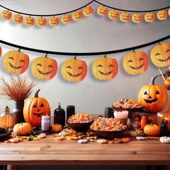 Guirlande citrouille Orange 3 M / Guirlandes citrouille Halloween / La Maison Du Déguisement