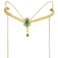 Diadème Moyen âge Métal Dorée / Diadème Médiévale Métal Or / Couronne Elfe Fantasy / La Maison Du Déguisement