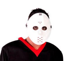 Masque Hockey Blanc / Masque Halloween Jason Blanc / La Maison Du Déguisement