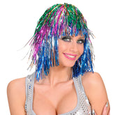 Perruque Disco Métallique Multicolore / Perruque Disco Lamé Multicolore / La Maison du Déguisement