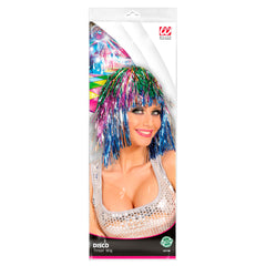 Perruque Disco Métallique Multicolore / Perruque Disco Lamé Multicolore / La Maison du Déguisement