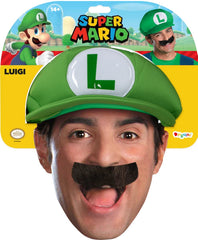 Casquette Luigi Officielle / Casquette Luigi avec moustache / La Maison Du Déguisement