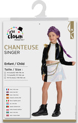 Déguisement Chanteuse Fille / Costume K-Pop Rumi Dorée Enfant / Costume Pop-star Silver Leader / La Maison Du Déguisement Enfant