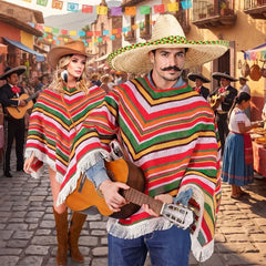 Déguisement Poncho Mexicain Adulte / Costume Poncho Mexican BM / La Maison Du Déguisement