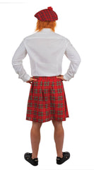 Kilt écossais Rouge BM / Déguisement Kilt Écossais Rouge BM / Costume Kilt d'écossais / La maison Du Déguisement