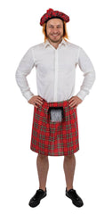 Kilt écossais Rouge BM / Déguisement Kilt Écossais Rouge BM / Costume Kilt d'écossais / La maison Du Déguisement