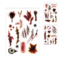 Tatouages éphémères Halloween Cicatrices Temporaires / La Maison Du Déguisement